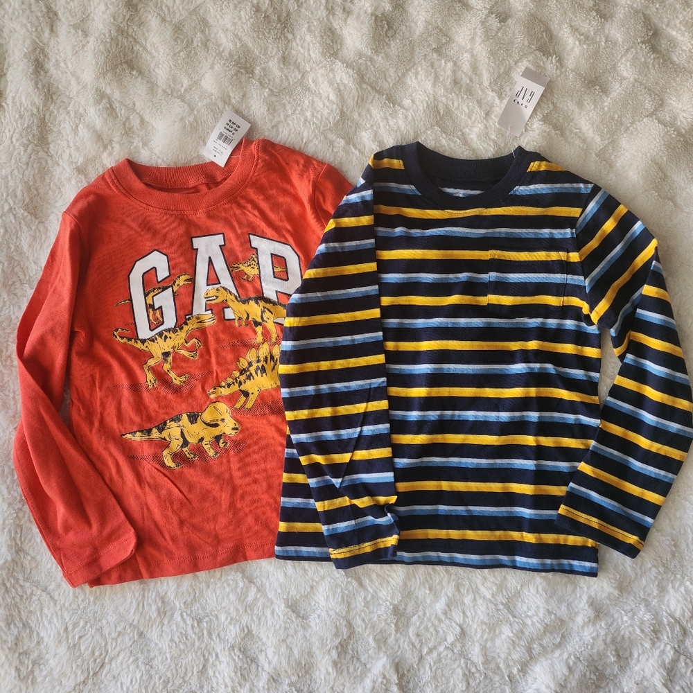 NWT BUNDLE OF 2 Baby Gap long sleeve shirts 5 years